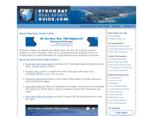 Tablet Screenshot of byronbayrealestateguide.com